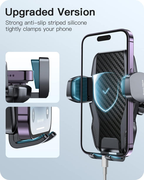 APPS2Car Car Phone Holder Mount Gooseneck Dashboard Windshield Suction Cup Phone Mount Anti-Shake Stabilizer Phone Car Cradle Compatible with All ...