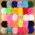 Fodattm 30PCS Women 30 Solid Colours 4" Chiffon Fabric Flowers DIY Flower Headbands Decorative Wedding Flowers...