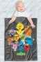 LOGOVISION Sesame Street Lightweight Baby Blanket, 30"X40", Kawaii Group Style Unisex for Infants Girls & Boys...