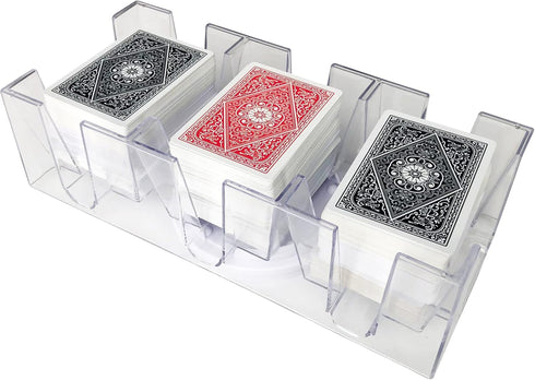 Yuanhe 9 Deck Rotating-Revolving Playing Card Tray, Card Holder...