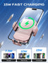 CHGeek Wireless Car Charger, 15W Fast Charging Auto Clamping Car Charger Phone Mount Phone Holder fit for iPhone 15 14 13 12 11 Pro Max Xs, Samsun...