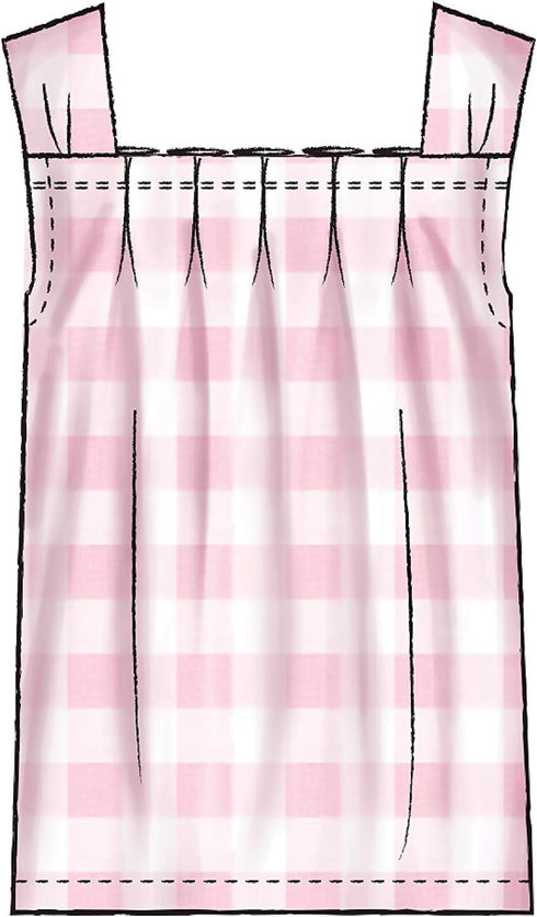 McCall's Patterns McCall's Learn Tank Tops, Skirts, Shorts, and Pants, Women's 8-22 and Girl's Sizes 3-8 Sewing Pattern, White...