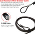 Computer Laptop Cable Lock • Slot Plate 6.23ft Cable • Security Computer Combination Lock • 4 Digital Password Protection Cable • Anti Theft Lock ...