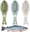 3 Pieces Fish Scale Remover Cleaner Fish Skin Brush Plastic Kitchen Scraper Graters Tool Fast Cleaning Kit(Light Colors)...