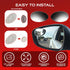 Blind Spot Car Mirrors: Semi Oval Convex Rear View/Side Car Mirror |Automotive Exterior Accessories | Blindspot Stick On Mirror For Car By Utopica...