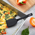 Rada Cutlery Kitchen Set Dessert Serving Spatulas-Premium Nylon Turner and Flipper-Black, 2 Pack, 7.5 Inch...