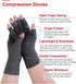 Donfri 2 Pairs Arthritis Compression Gloves - Fingerless Gloves for Women & Men, Arthritis Pain Relief - Rheumatoid & Osteoarthritis, Raynaud's & ...