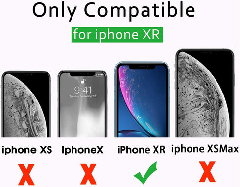 Hitaoyou iPhone xr case with Camera Cover,iPhone xr Phone Case, iPhone xr case with Stand Military Grade Shockproof Heavy Duty Protective with Mag...