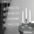 CANDWAX White Taper Candles 8 inch Dripless - Set of 4 Tapered Candles Ideal as Dinner Candle - Smokeless and Unscented Taper Candles Long Burning...