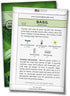 Sow Right Seeds - 5 Herb Seed Collection for Planting - Genovese Basil, Chives, Cilantro, Italian Parsley, and Oregano to Plant and Grow a Home Ve...