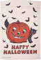 Primitives by Kathy 114325 Happy Halloween Classic Pumpkin Design Decorative Garden Flag, Multicolor...