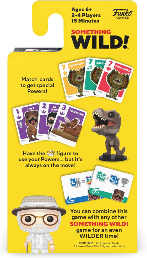 Funko Something Wild! Jurassic Park with T. rex Pocket Pop! Card Game for 2-4 Players Ages 6 and Up...