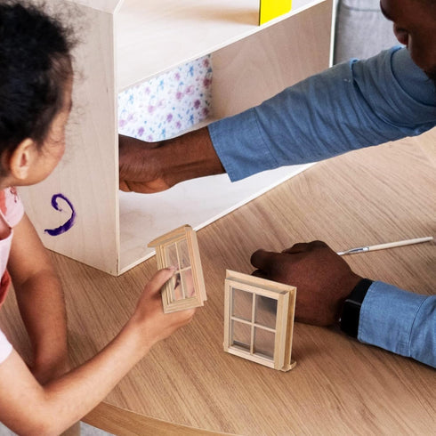 Toyvian 2 Pcs Dollhouse Wooden Windows Miniature Window Frame 1 12 Dollhouse Furniture Mini Window Tiny Wooden Window Models Window Ornaments for ...