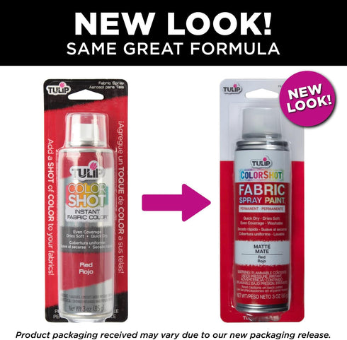 Tulip ColorShot Instant Fabric Spray Color 3oz. Red...