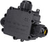 IP68 Waterproof Junction Box, M686 Outdoor Cable 3-Way Electrical Junction Box, Black Plastic Junction Box(T Type)...