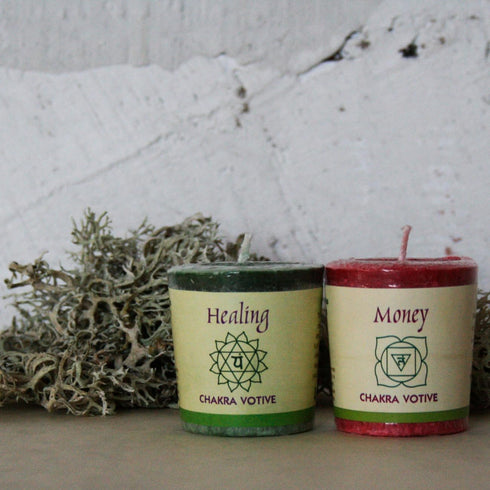 Premium Scented Hand Made Chakra Energy Candle | Votive 12-pack | Healing, Anahata| Yoga, Prayer & Meditation Candle | Long Burn |Essential Oils L...