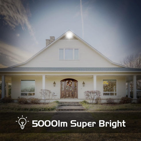 LED Flood Lights 50W, 5000LM Super Bright Work Lights, IP66 Waterproof Exterior Floodlights Outdoor 5000K Daylight White Security Lights Fixture f...
