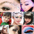 Elandy 1Sheet(91PCS) 4 Different Sizes Self-Adhesive Craft Jewels Flatback Rhinestone Crystal Gems Stickers for Crafts Body Eyes Nail Makeup Festi...