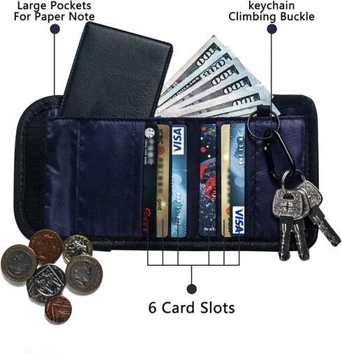 T.CONTACT Neck Wallet Lanyard Wallet with Zipper Coin Purse Card Holder for Men Women Boys Kidssplatoon Wallet Boy Scout Wallet Cool Boy Wallets C...
