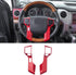 JDMCAR Steering Wheel Moulding Chrome Cover Trim Compatible with Tacoma Accessories 2016-2023, 4Runner 2010-2024,Tundra 2014-2021 (Red, 3+2 Hole)...