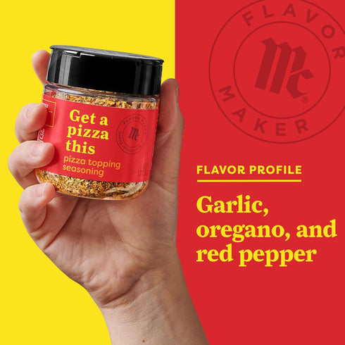 McCormick Pizza Topping Seasoning, Flavor Maker, 3.3 oz...