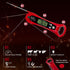 Instant Read Digital Meat Thermometer for Cooking and Baking - Accurate Food Thermometer for Ovens and Grills Red...