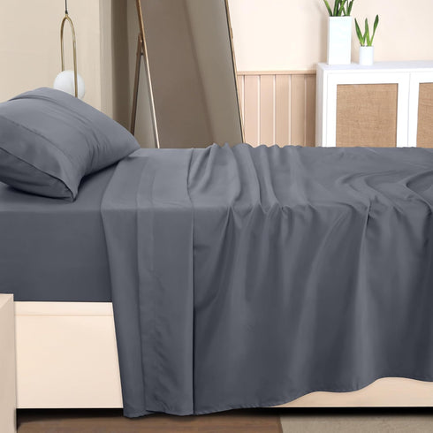 Utopia Bedding Twin Sheet Set – 3 Piece Bed Sheets for Twin Size Bed, Soft and Breathable Microfiber, Includes 1 Fitted Sheet, 1 Flat Sheet and 1 ...