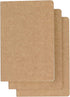 3 Pack Travel Journal Notebook for Travelers or School - Kraft Brown Soft Cover - 5.5” x 8.25” - 96 Ruled Pages/48 Sheets...