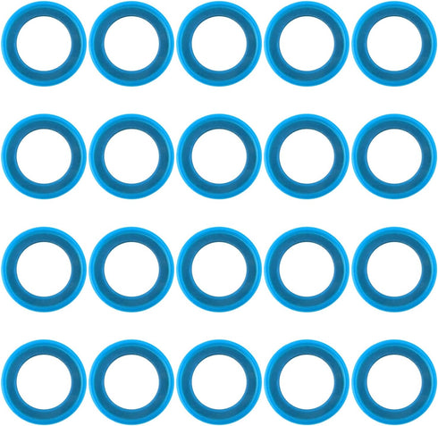 20pcs Gearcase Drain Plug Seal Washer Gaskets 26-830749, Strong Drain Plug Sealing Washer Blue Lower Unit Grease Gaskets for Mercury Marine/Mercru...