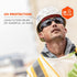 Skullerz Odin Safety Sunglasses - Black Frame, Copper Lens...