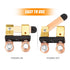 CZC AUTO Side Post Battery Disconnect Switch Solid Brass Knife Blade Master Switch 12V-24V Knife Power Cutoff Isolator for Car Marine Boat RV ATV,...