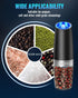 Sweet Alice Gravity Electric Pepper/Salt Grinder, Salt or Pepper Mill & Adjustable Coarseness, Battery Powered with LED Light, One Hand Automatic ...