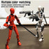 (Assembly Completed) T13 Action Figure Set, Titan 13 Robot Action Figure 3D Printed Robot Multi-Jointed Movable, Dummy 13 Action Figure Articulate...
