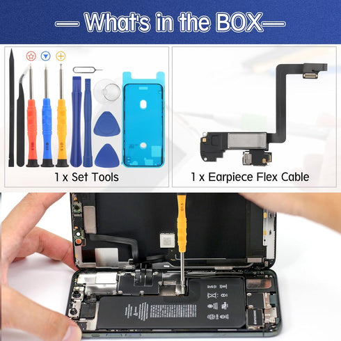 Earpiece Speaker for iPhone 11 Pro Ear Speaker Replacement for iPhone 11 Pro Speaker Replacement Light Proximity Sensor Flex Cable Earphone Speake...