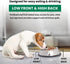 ICONIC PET 8 oz/ 1 Cup Heavy Weight Stainless Steel Elevated High Back Pet Food/Water Bowl with Removable Anti Skid Rubber Ring - Dog/Cat Feeding ...
