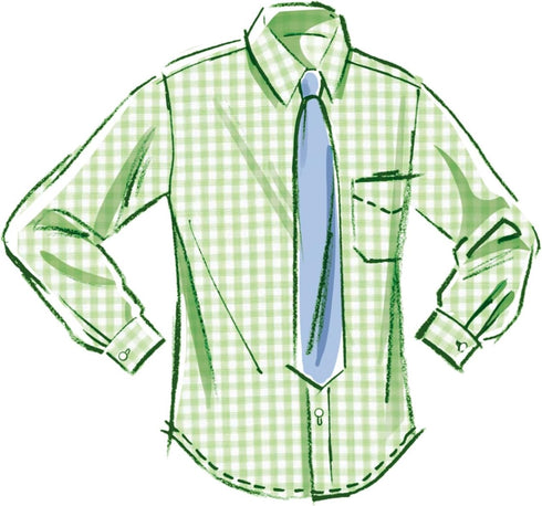 McCall's Men's Lined Vest, Bow Tie, Tie, and Shirts Sewing Pattern Kit, Design Code M8415, Sizes S-M-L...