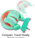 noot products Kids Headphones K11 Foldable Stereo Tangle-Free 5ft Long Cord 3.5mm Jack Plug in Wired On-Ear Headset for iPad/GiveAbay Kindle,Fire/Bo...