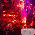 2Pcs Halloween Decoration Outdoor Solar Scary Eyeball Lights Green/Purple/Red Swaying Firefly Light 6/8/10/12 LED Waterproof Solar Path Lights for...