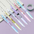 6 Pcs Cute Cartoon Pens Kawaii Kitty Ballpoint Pens School Supplies Anime Cartoon School Supplies 0.5mm...