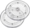 Jersvims 2Pcs 4 Inch Acrylic Turntable Platter, Transparent Turntable Organizer Round Rotating Plate for Kitchen Pantry Cabinet Desk Rack Spice Ca...