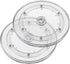 Jersvims 2Pcs 4 Inch Acrylic Turntable Platter, Transparent Turntable Organizer Round Rotating Plate for Kitchen Pantry Cabinet Desk Rack Spice Ca...