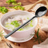 HANSGO 8PCS Stainless Steel Spoons, Dinner Spoons with Long Handles 8.5 Inch Soup Spoons Table Spoons Black for Kitchen Home...
