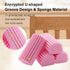 4-Pack Damp Clean Duster Sponge, Sponge Cleaning Brush, Duster for Cleaning Blinds, Glass, Baseboards, Vents, Railings, Mirrors, Window Track Groo...