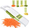 5 in 1 Mandoline Slicer Vegetable Slicer Mandolin Multi Blade Potato Veggie Slicer Vegetable Cutter Julienne Shredder Potato Slicer Green...