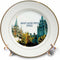 3D Rose cp_253646_1 The Salt Lake City LDS Temple with Spires Reaching to The Sky Porcelain Plate, 8"...