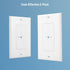 Cable Matters 2-Pack 1-Gang Wall Cable Pass Through Wall Plates with Flexible Rubber Grommet, Cable Wall Plate, In Wall Cable Management Solution ...