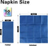 Navy Blue Napkins Hand Towels Disposable, Linen-Feel Dinner Napkins with Prefolded Built-in Flatware Pocket, Guest Paper Hand Towels For Wedding, ...