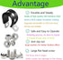 Generic YLNDM Cable Clamp 30PCS 1/4 INCH, 304 Stainless Steel Cable Clamps with 10 Screws 10 Nuts Rubber Cable Clamps for Tube,Hose,Automotive Wir...