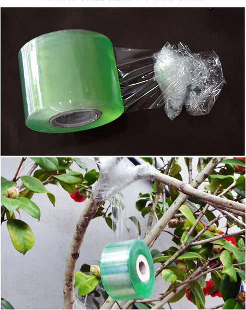 1.2inch Grafting Tape for Floral Fruit Trees Stretchable Garden Grafting Tape Plants Repair Tapes Poly Budding Tape Seedling Graft (White+Green)...
