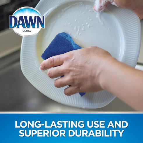 Dawn Non-Scratch Kitchen Dish Sponges, Blue (Pack of 3)...